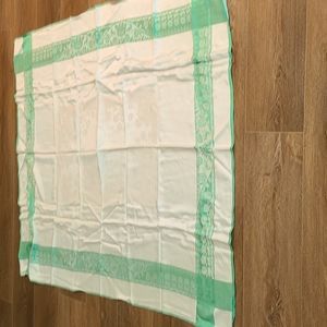 Vintage green table cloth